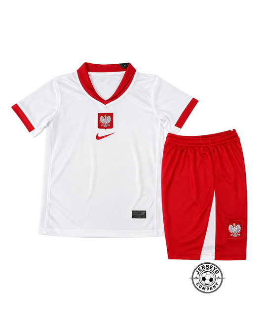 Kids Poland Home Jersey 2024