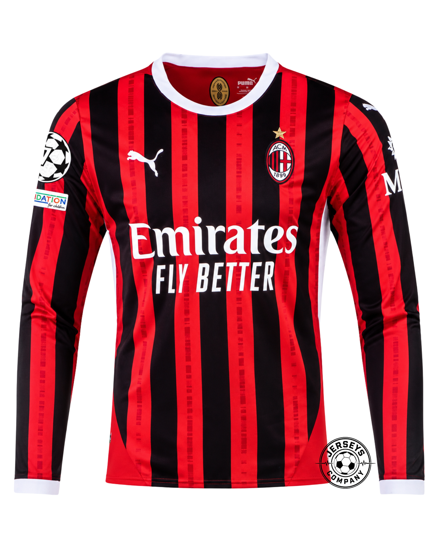 AC Milan 24/25 I Home Jersey - Long Sleeve