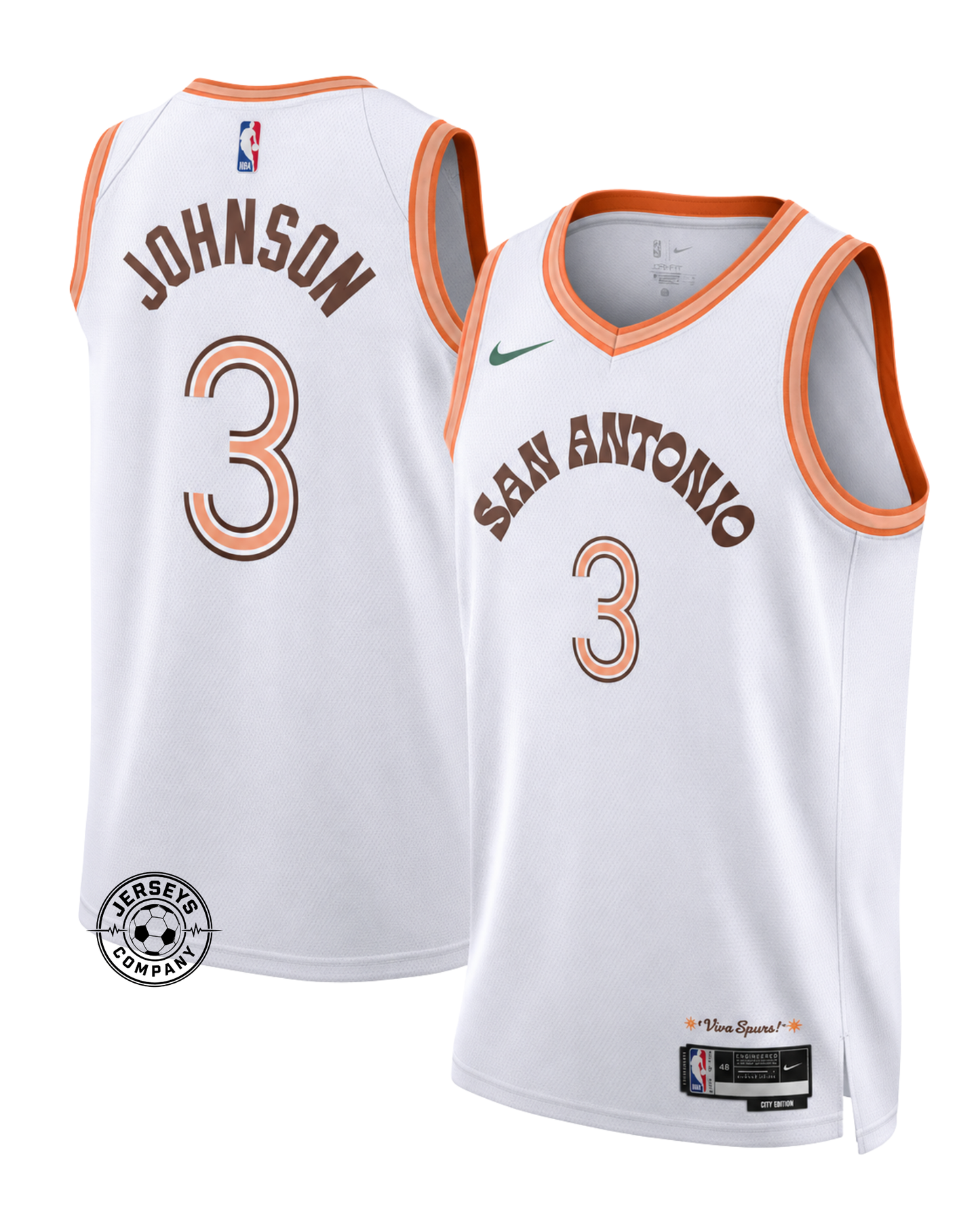 Keldon Johnson San Antonio Spurs City Edition Jersey - White