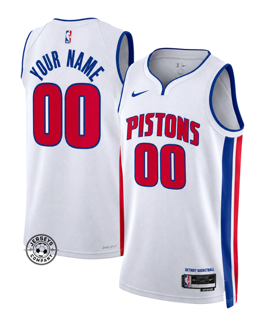 Detroit Pistons Association Edition Jersey - White