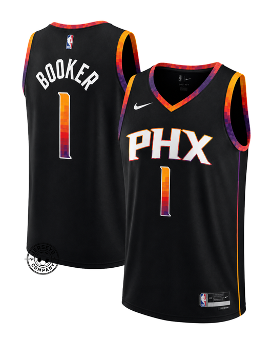 Devin Booker Phoenix Suns Fast Break Player Jersey - Black - Slim Fit