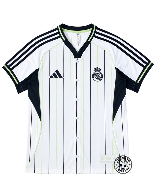 Real Madrid Home Jersey 2025/26 - Version Baseball US Pack [Slim Fit]