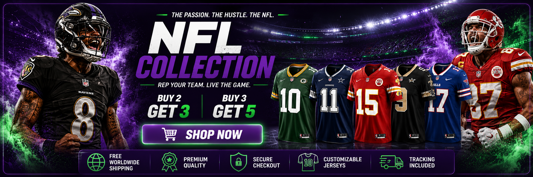 Banner promocional da Jerseys Company