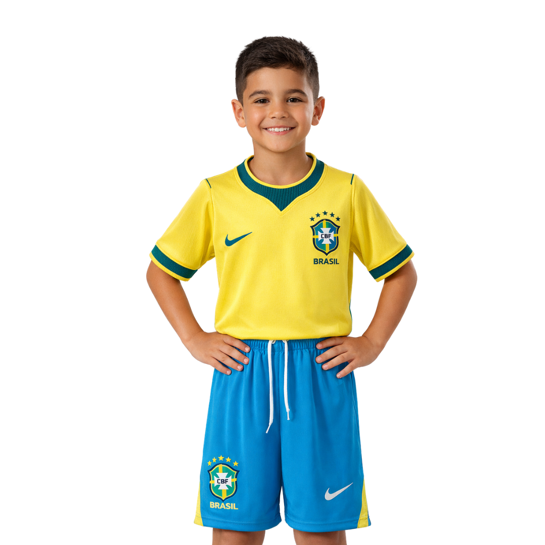 Brazil World Cup 2026 Kids Kit Neymar Jr 10