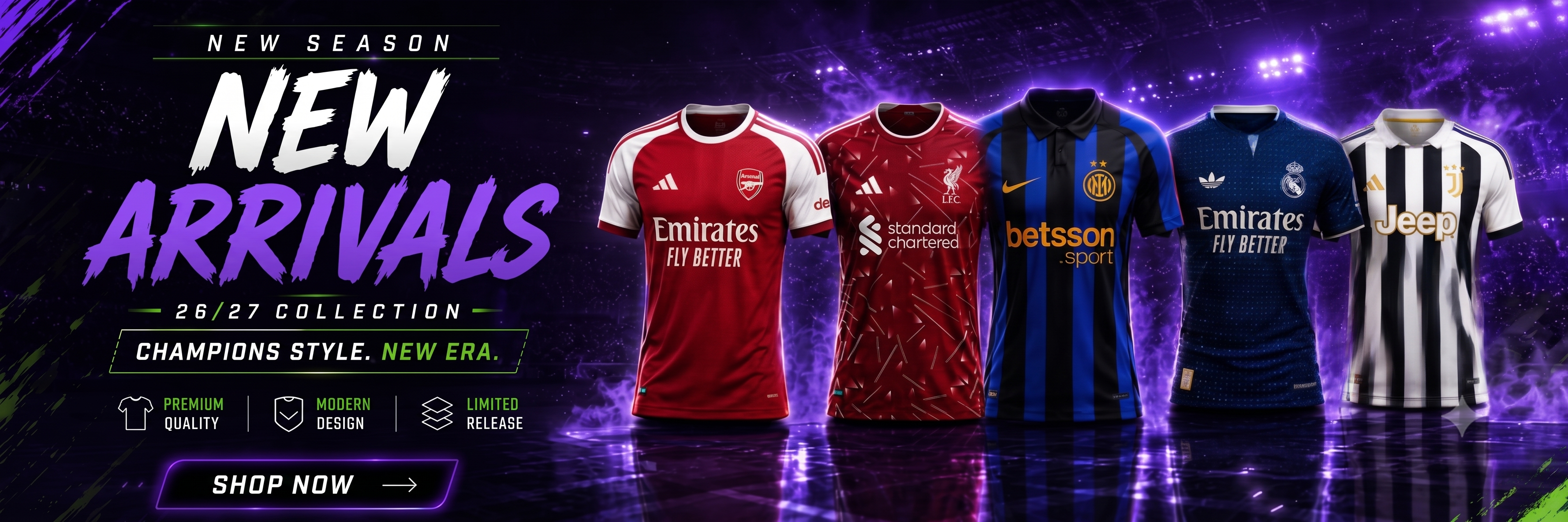 Banner promocional da Jerseys Company
