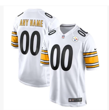 Pittsburgh Steelers Alternate Custom Game Jersey - Black