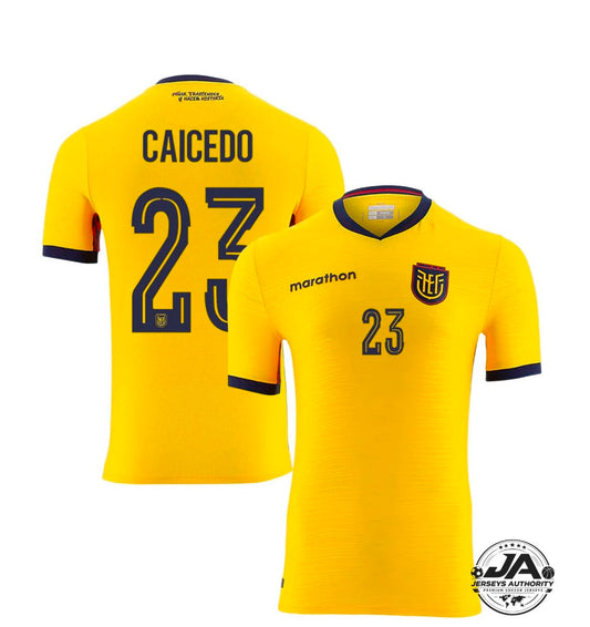 Ecuador M. Caicedo 23 Home Fan Jersey 2024/25